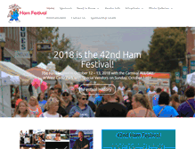 Tablet Screenshot of hamfestival.com